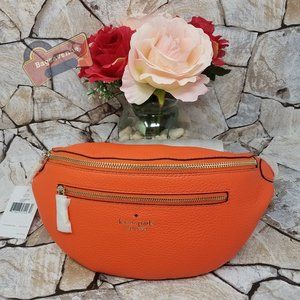 Belt Bag Pebble Leather Coral Buds Kate Spade